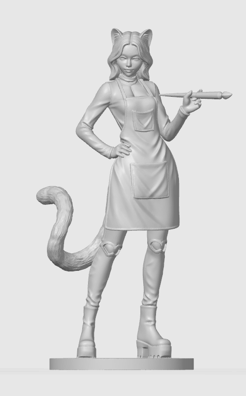 Casual cat-girl figurine 6