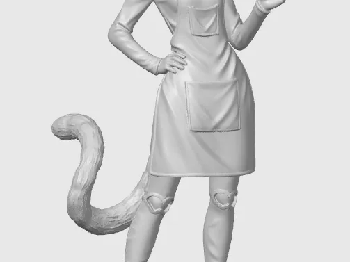Casual cat-girl figurine 6