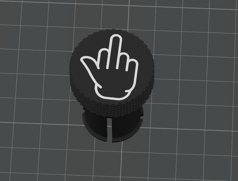 12V Plug Knurled (Middle Finger)