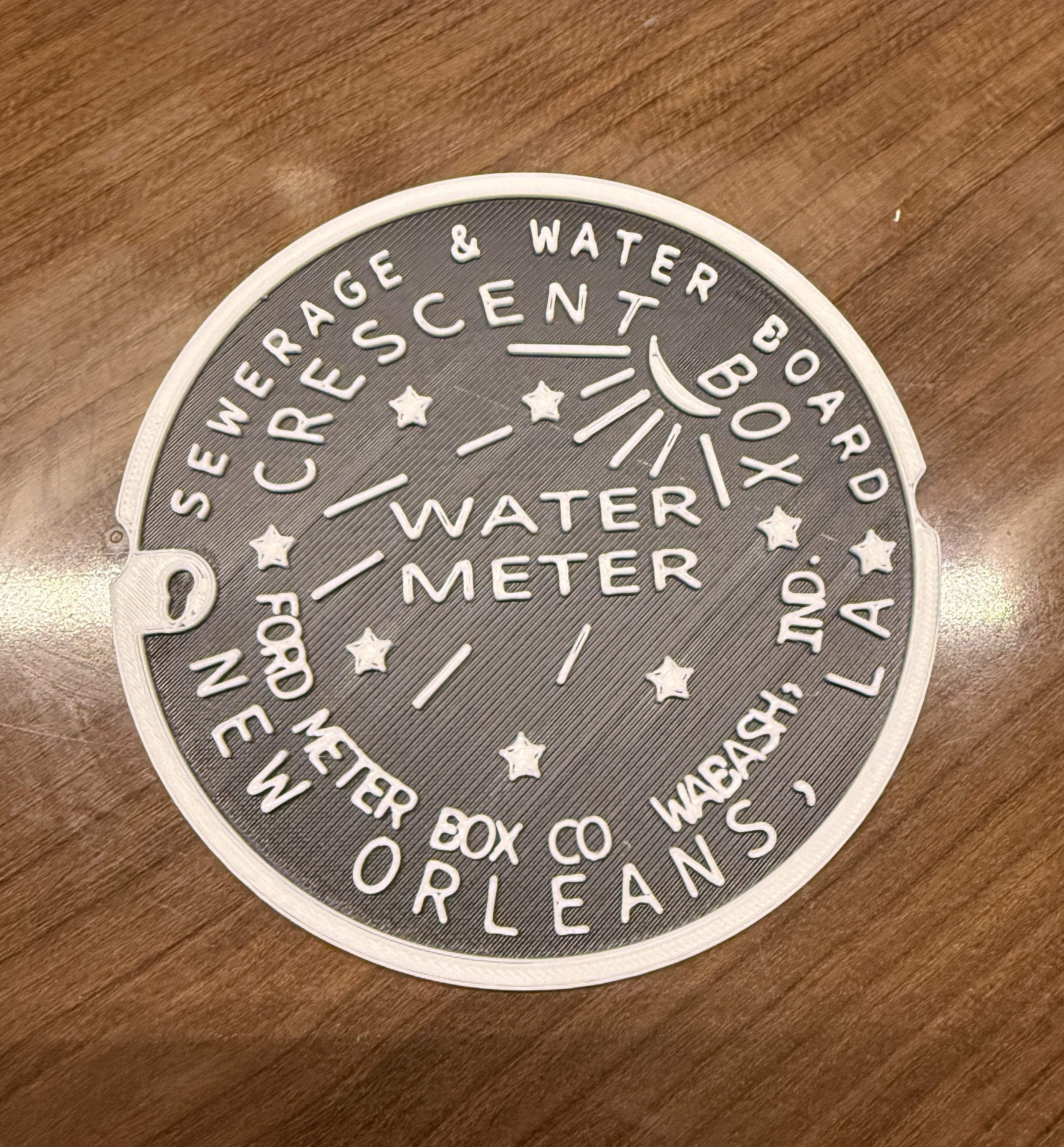 New Orleans Sewerage and Water Board Meter Cover Replica
