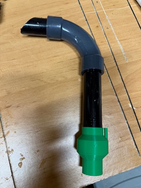 Jet-lift air collar for Matten filter uplift tubes