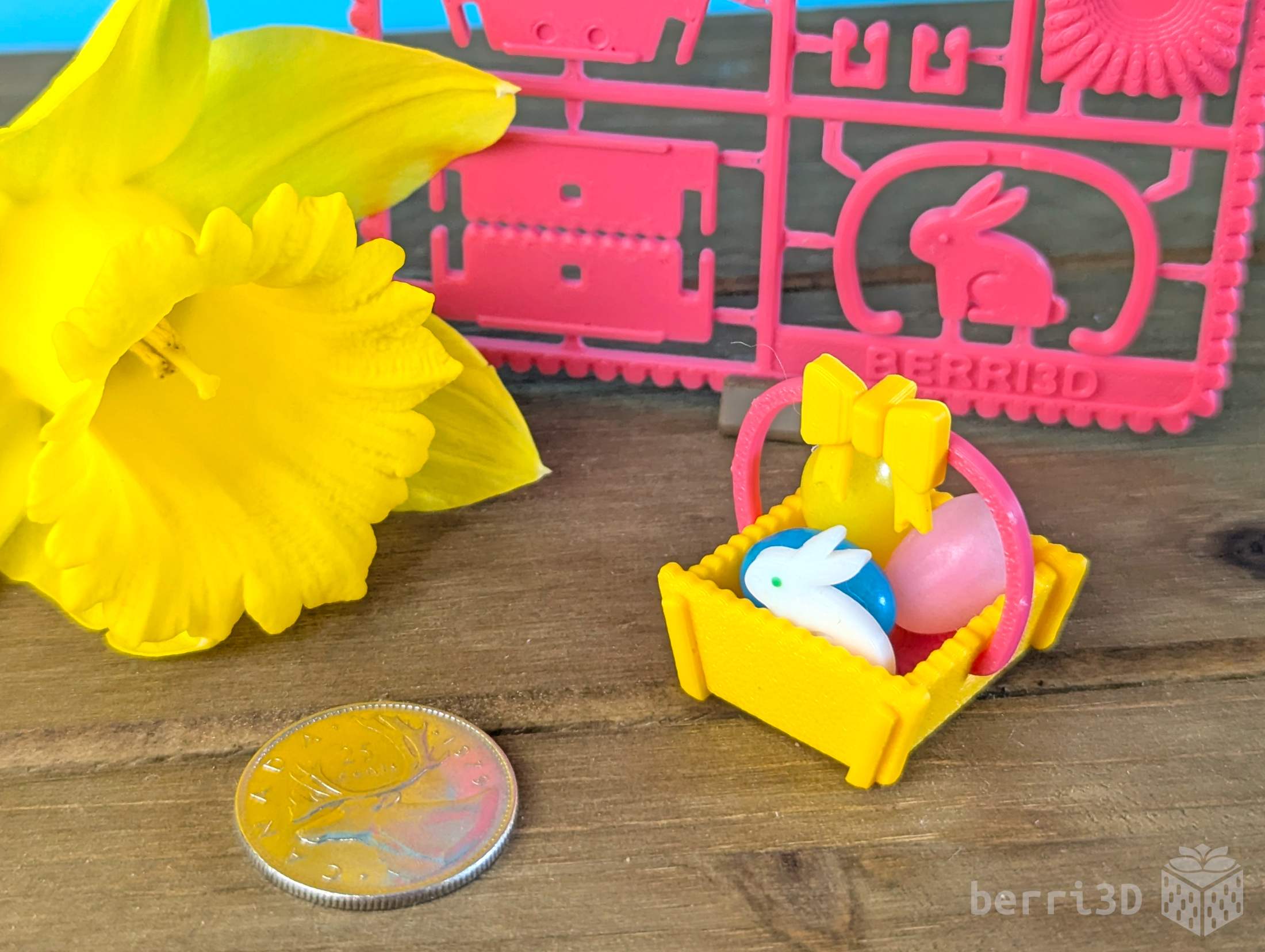 Mini Easter Basket Kit Card 3D model