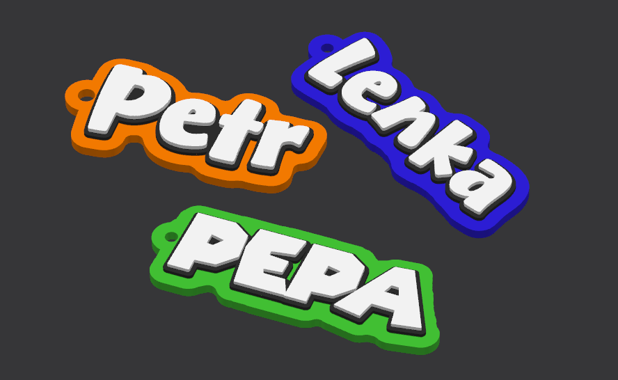 Custom Name Keychain