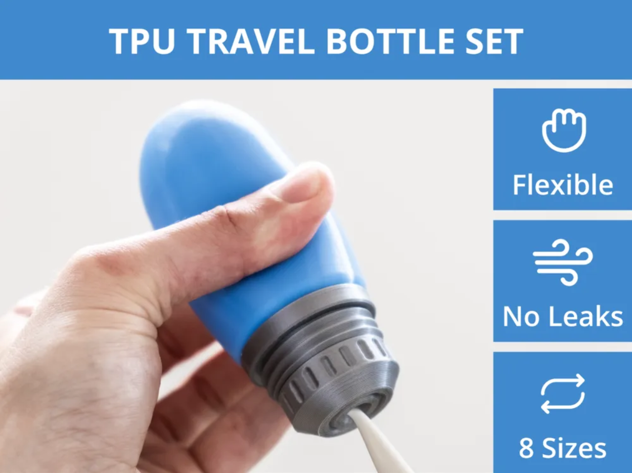 Travel Bottle for sunscreen and soap