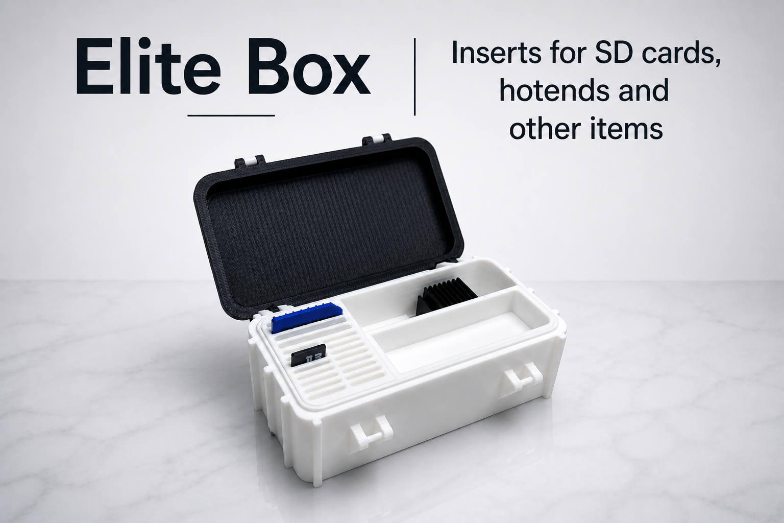 Elite Box (Inserts for SD cards, hotends and other items)