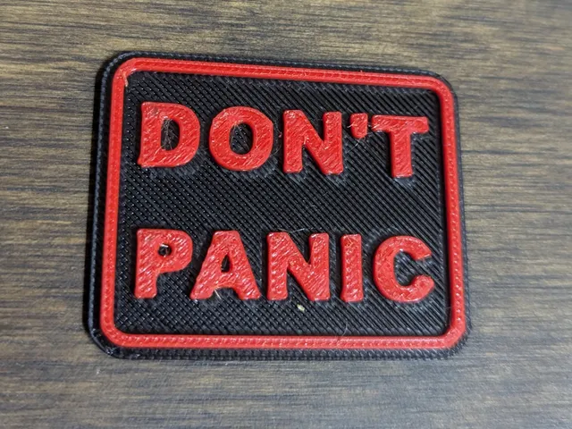 DON'T PANIC Badge