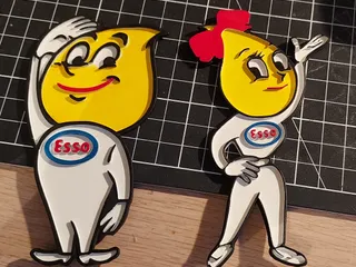 g*z様 ESSO エッソ NOSEY アドバタイジング キャラクター Esso vintage Mascot by Goran Skarr | Download free STL model