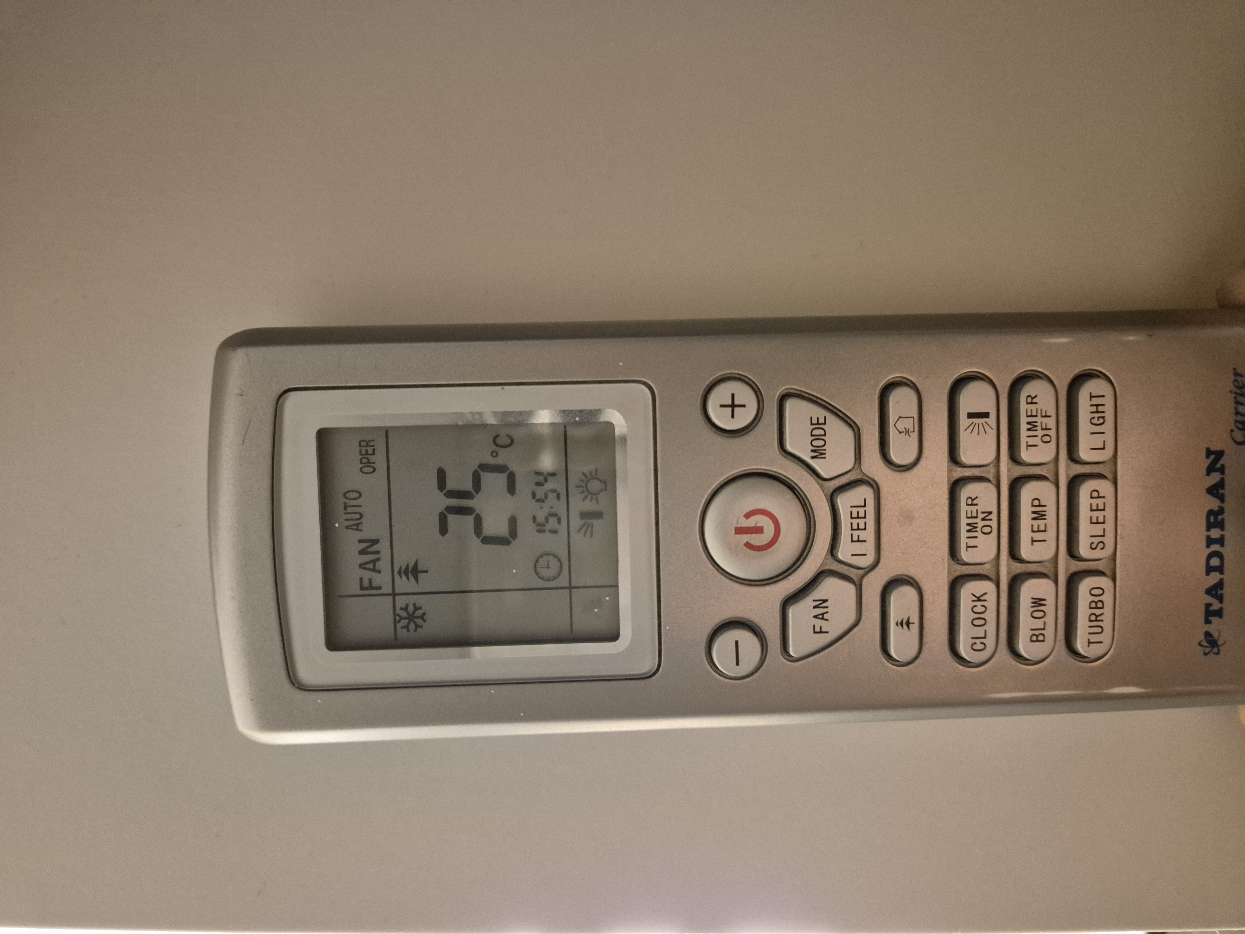 AC remote hanger for IKEA bed