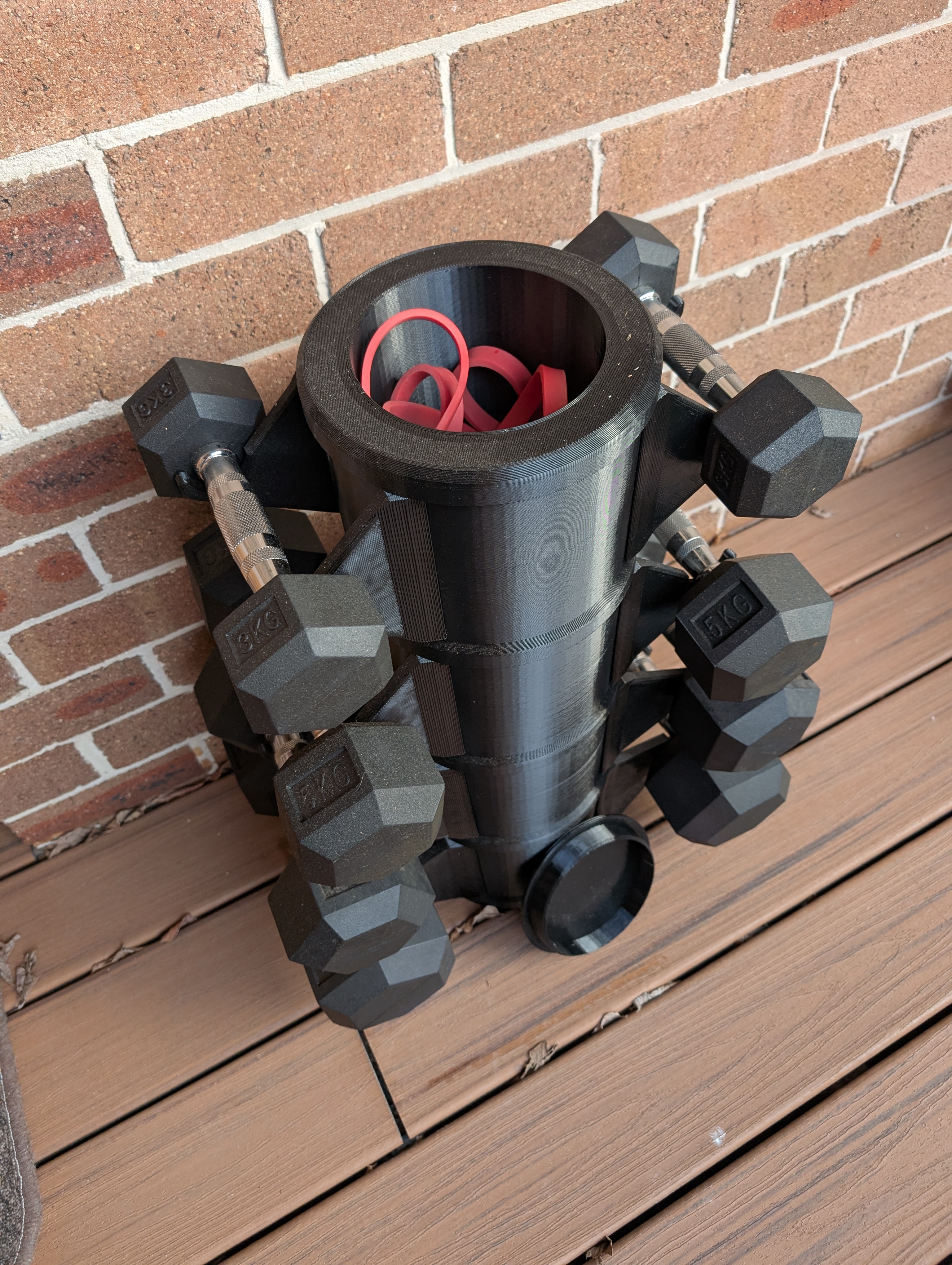Miniatura 2 do modelo 3D Dumbbell Stackable Stand