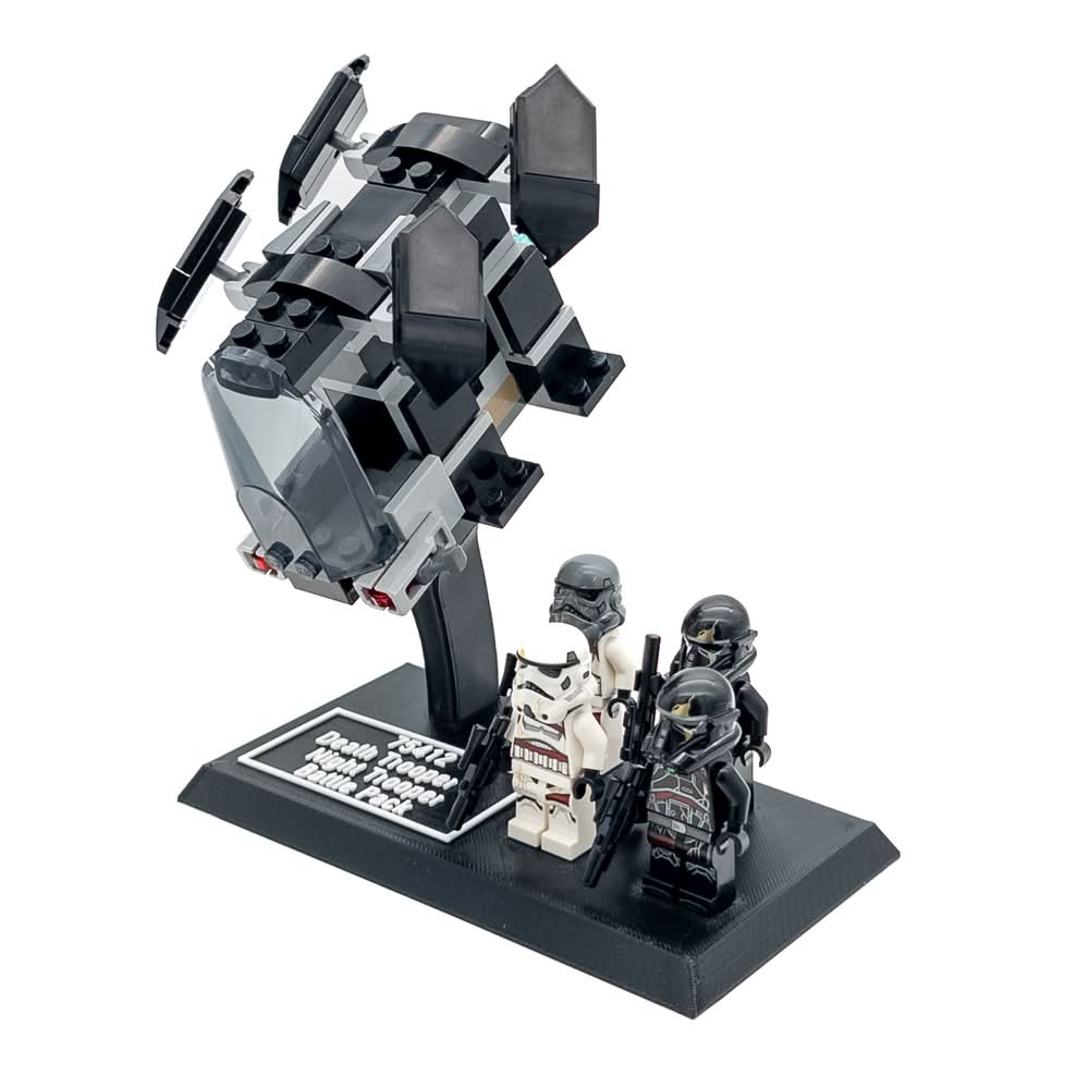 Display Stand for LEGO Star Wars 75412 Death Trooper & Night Trooper Battle Pack