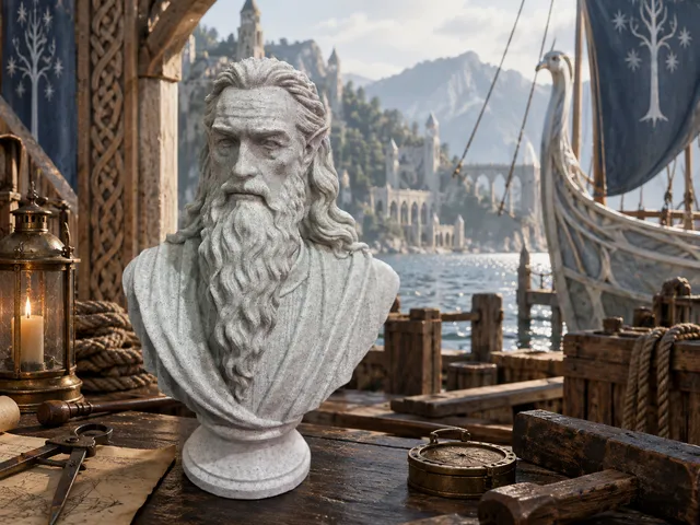 Círdan the Shipwright — Bust Inspired by J.R.R. Tolkien’s Writings