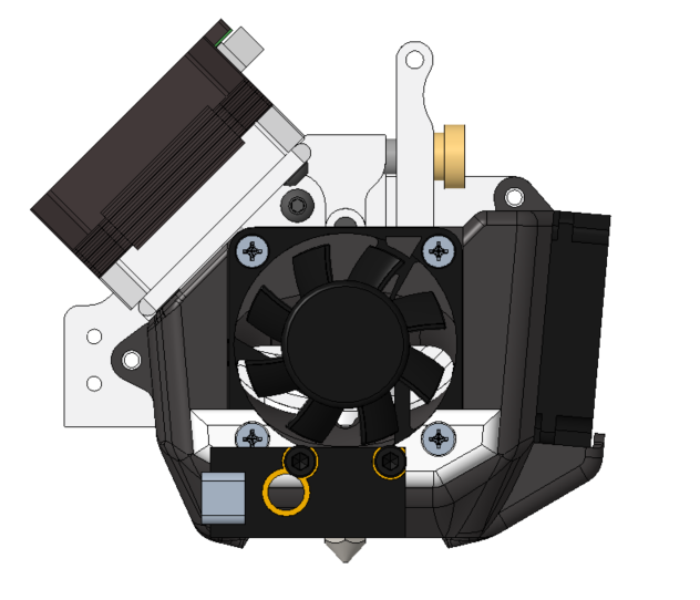 Mount for BTT ADXL345 on MicroSwiss NG DirectDrive