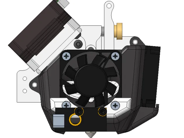 Mount for BTT ADXL345 on MicroSwiss NG DirectDrive