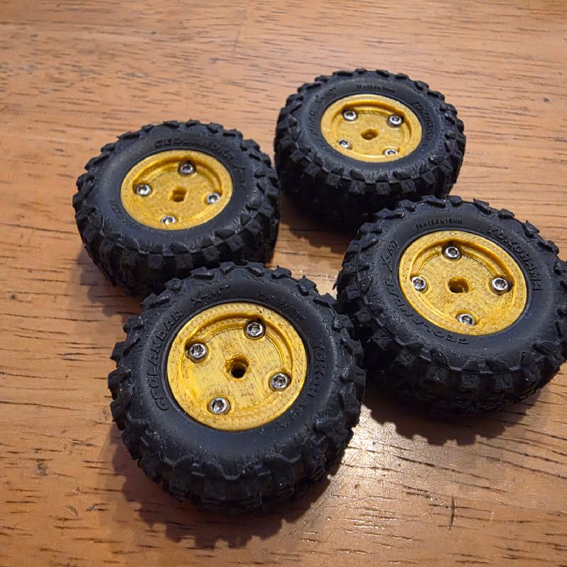 SCX30 Real beadlock wheels for stock size (18mm) tires by PricFlair ...
