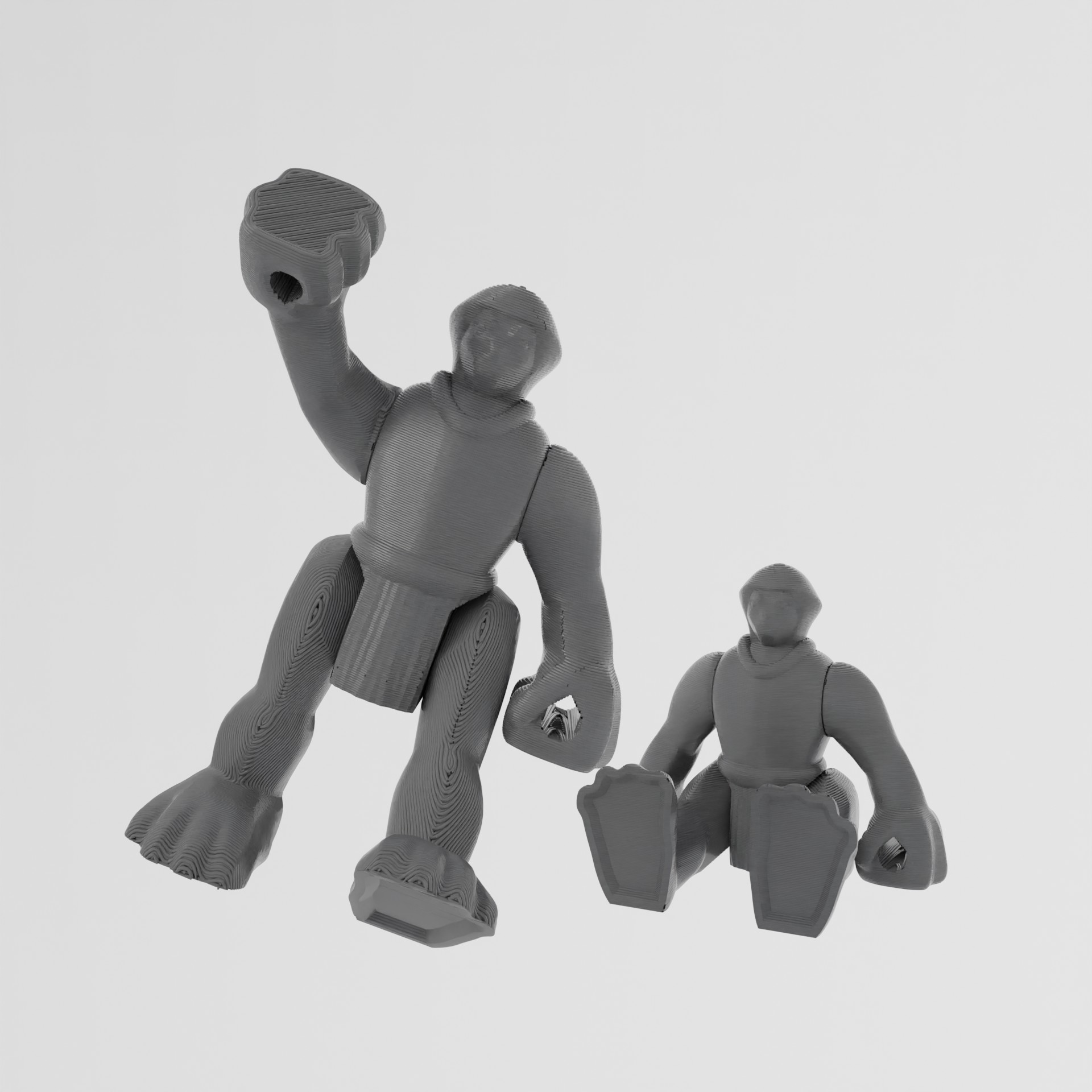Black Spider Monkey – Animal Warriors (Print-in-place) - 3D Toy Zone