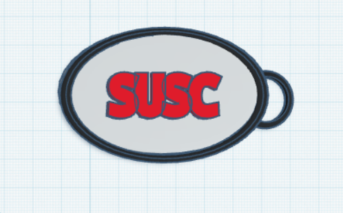 SUSC KEYCHAIN 3D model