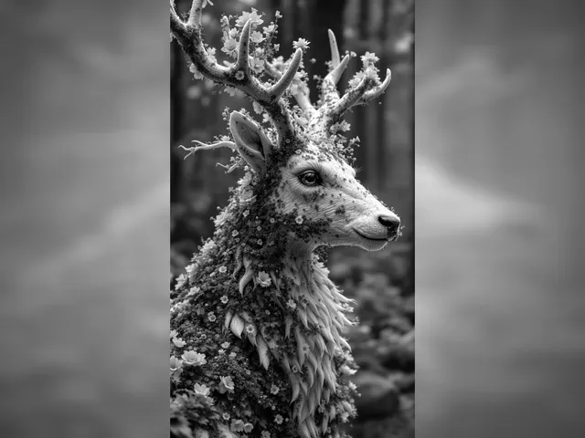 Snow Reindeer Hueforge