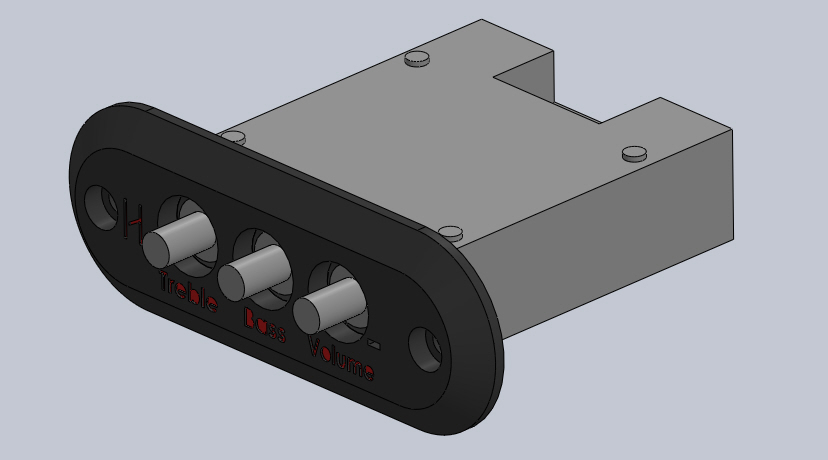 ZK-502 / ZK-1002 Amplifier Flush Mount Plate