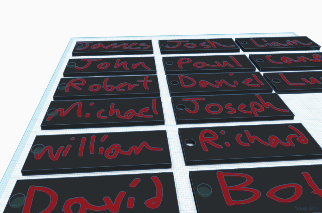 Handwritten name tags - customization available