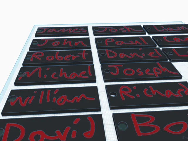 Handwritten name tags - customization available