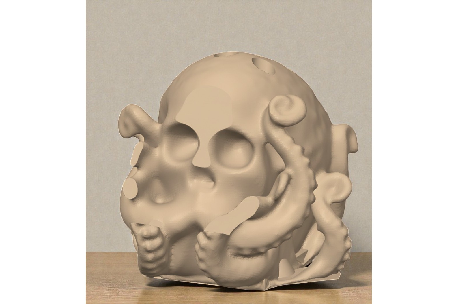 Octo skull phone - pen - postit holder