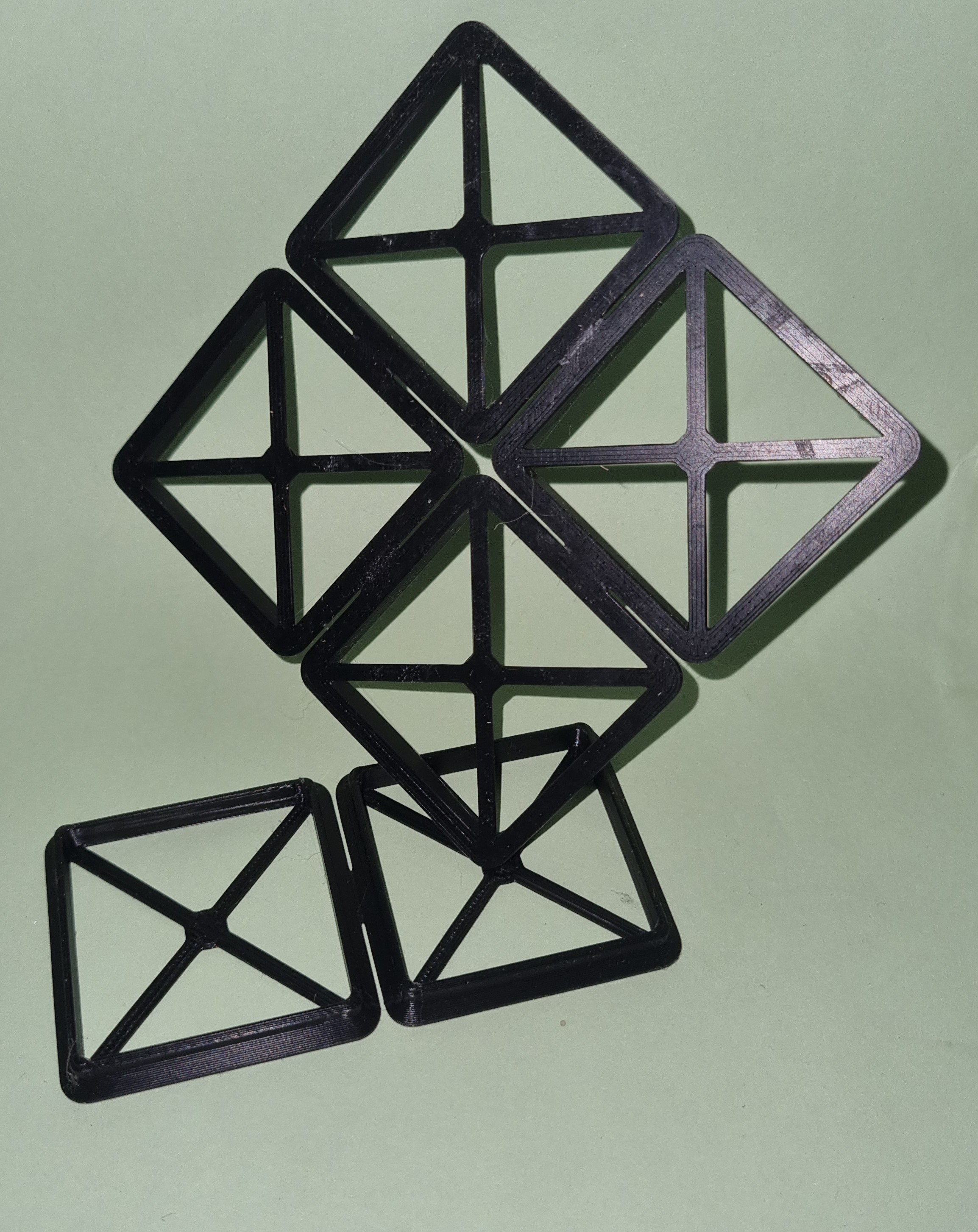 GlueFinity - Gridfinity Skeleton Adhesive Adapter – Lightweight, Parametric, Multi-Cell (1×1–6×6)