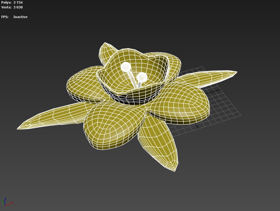 Spring Flower 3D model