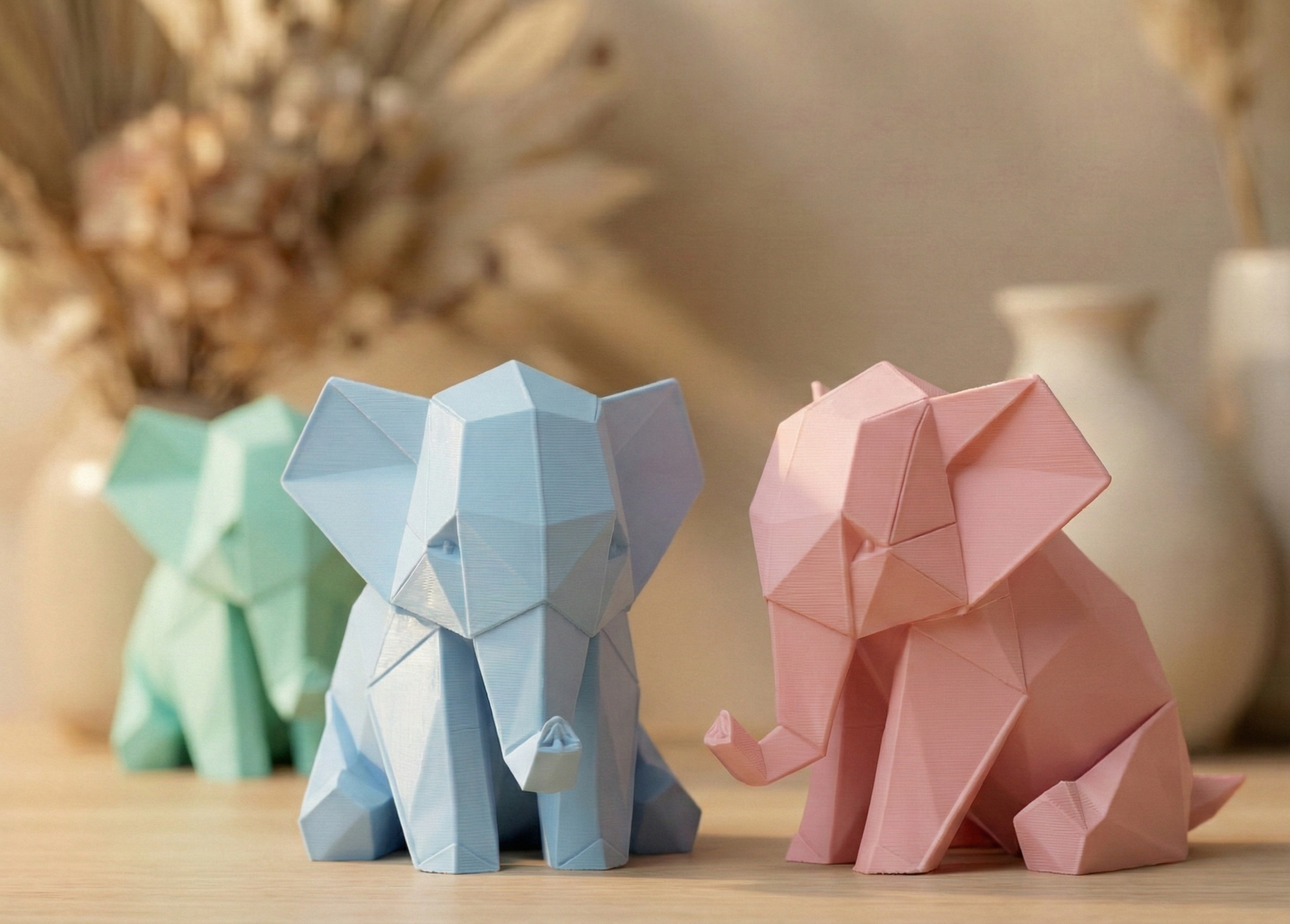 5cm Mini Origami Elephant