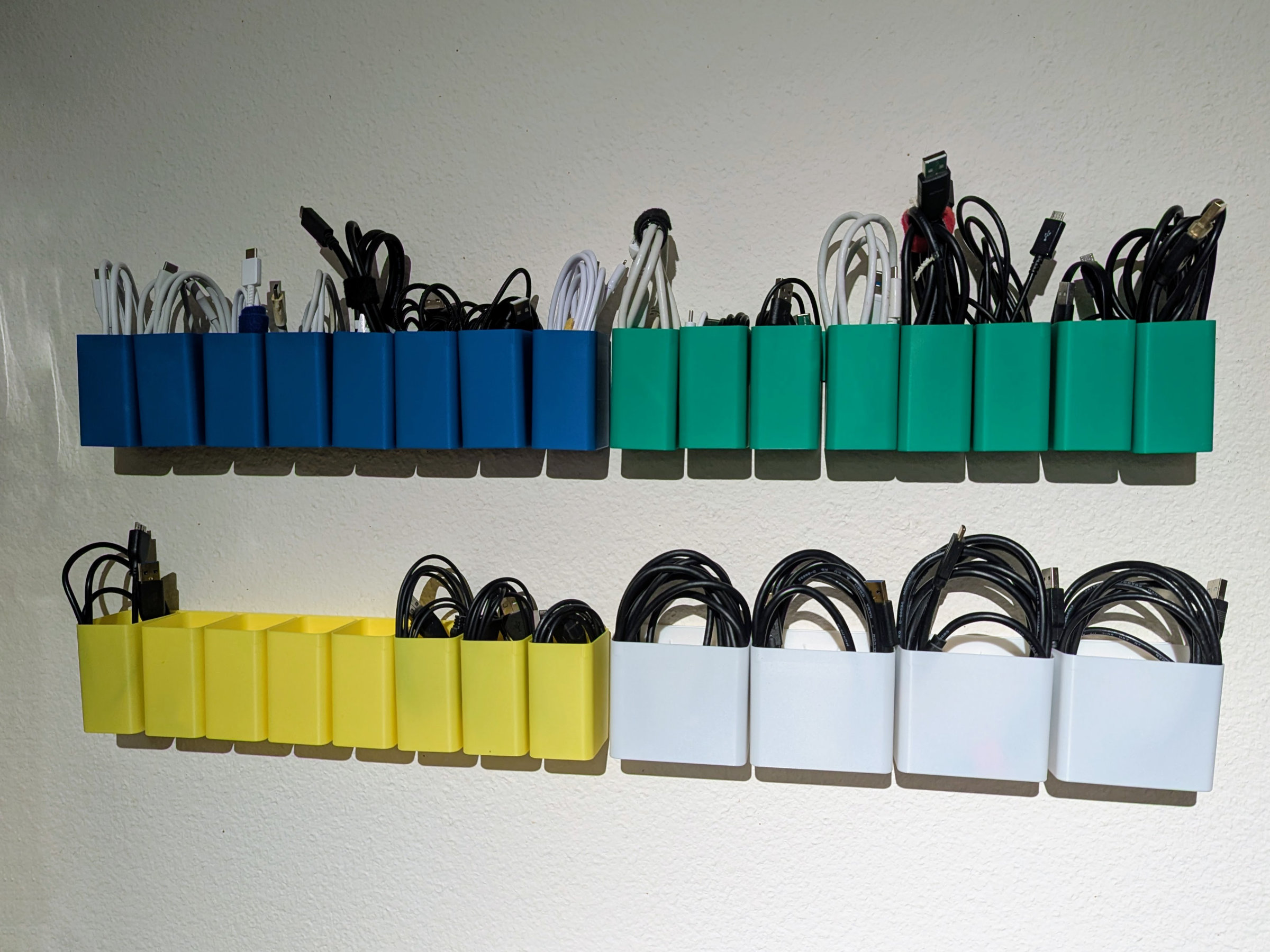 Modular Wall-Mounted Cable Organizer
