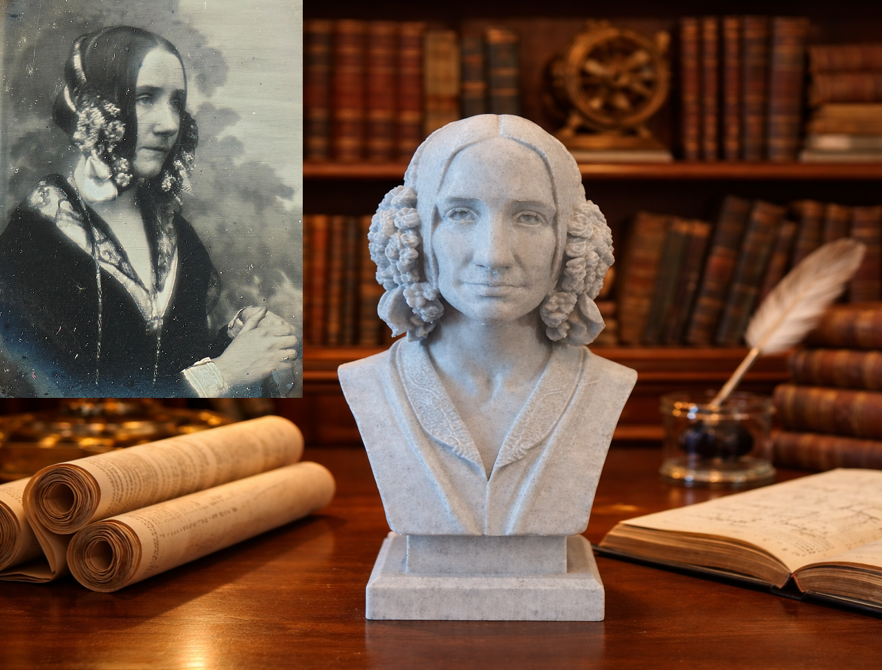 Augusta Ada King, Countess of Lovelace — Bust