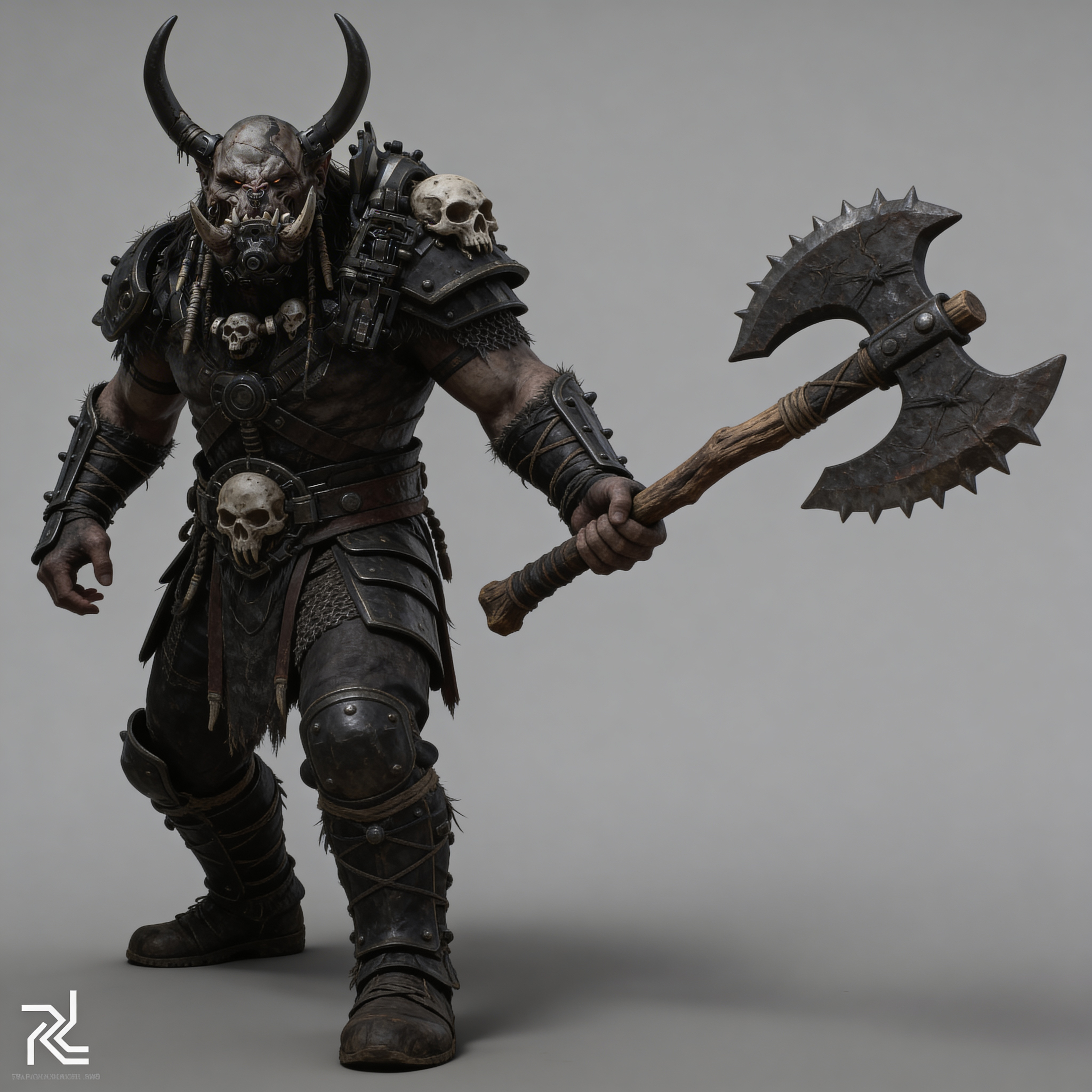 Horned Ork Warrior 1