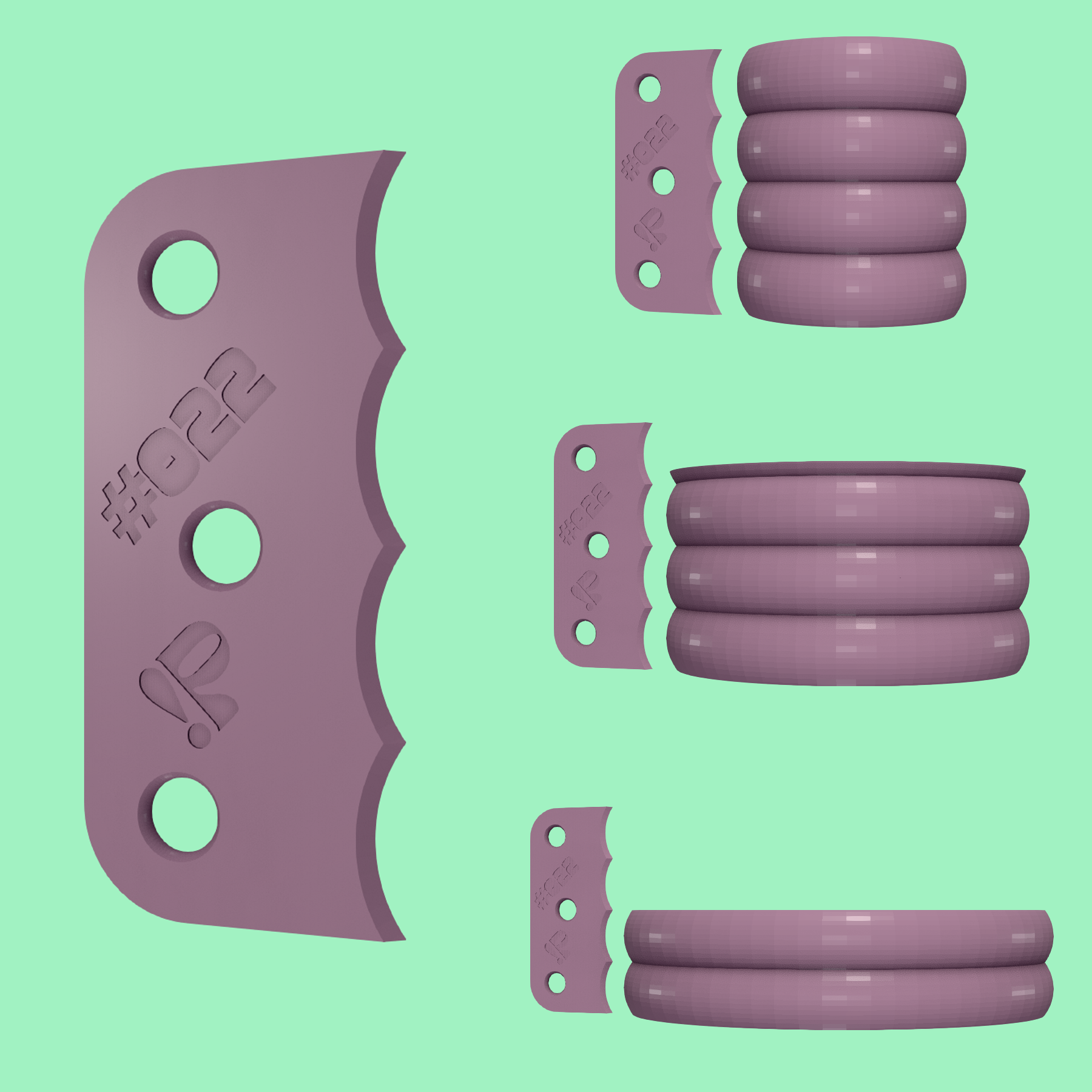 Pottery rib tool #022