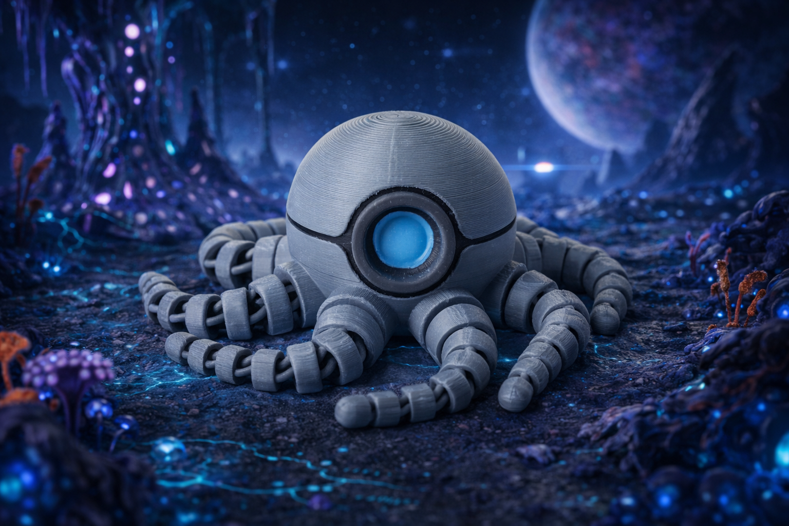 Flexi UFO Probe Figurine