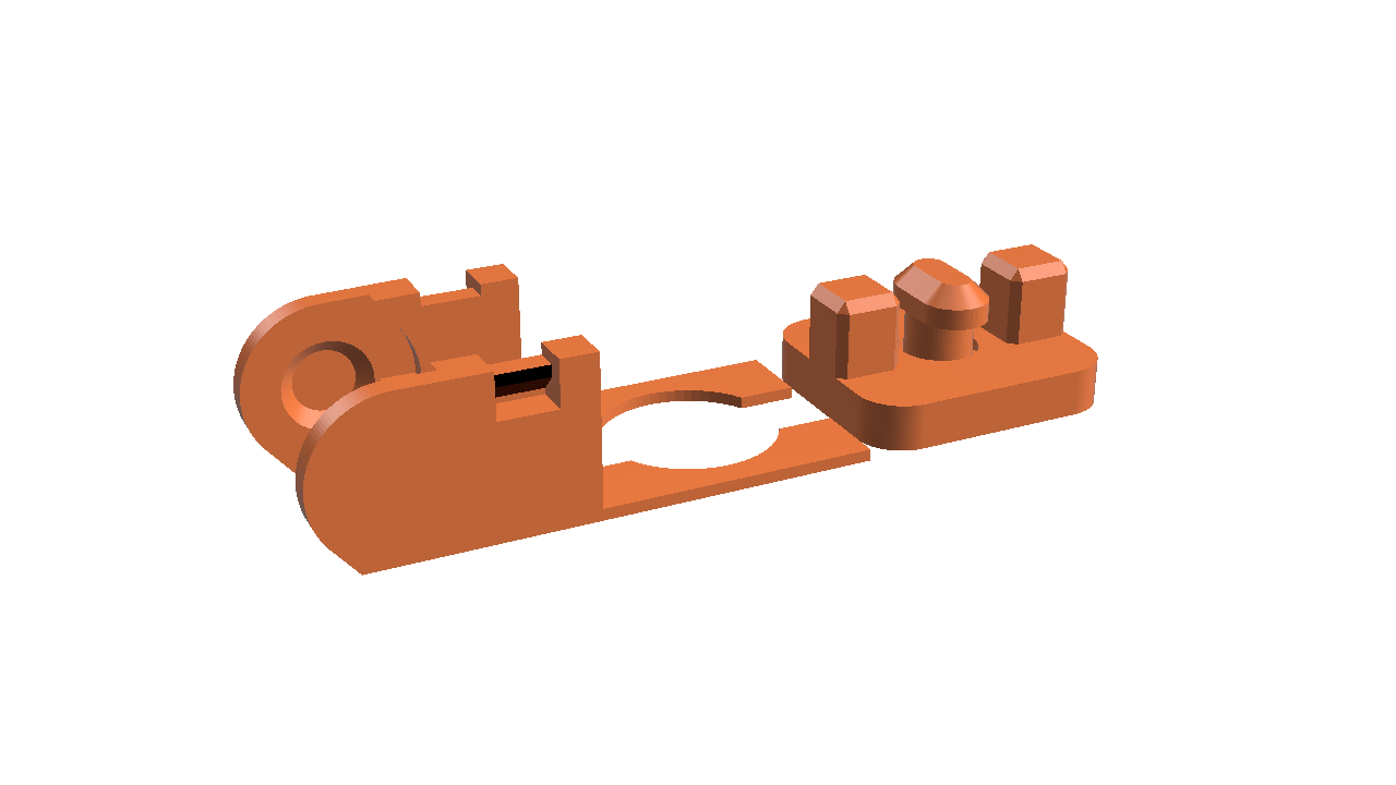 Initial link for cable chain with fastener for 2020 profile