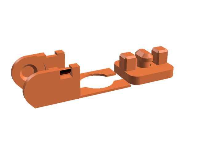 Initial link for cable chain with fastener for 2020 profile