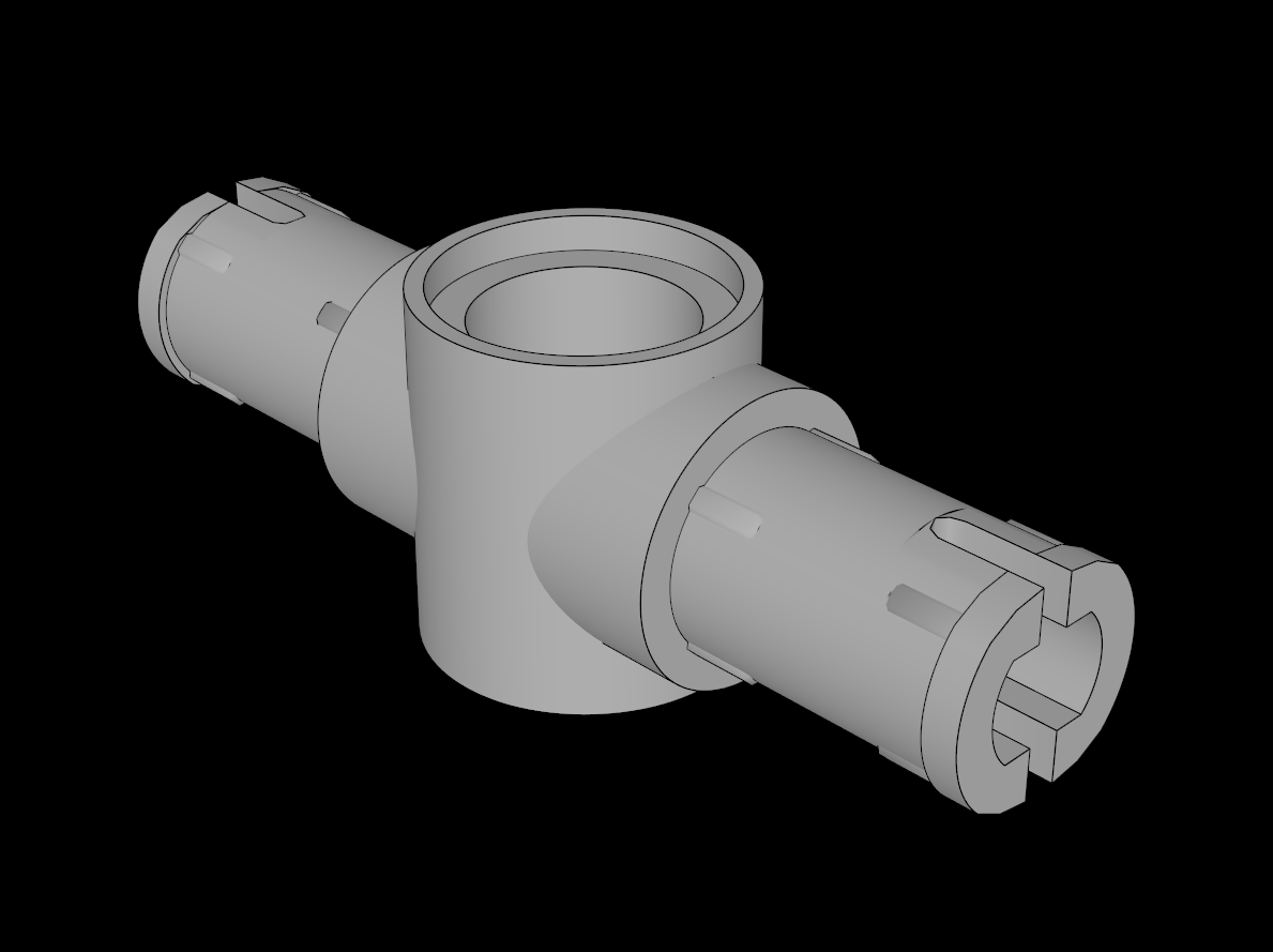 Lego Compatible (87082.dat) Technic Pin Long with Pin Hole Type 1