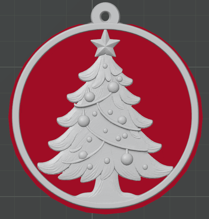 Christmas Tree Ornament – Simple and Festive 3D Print