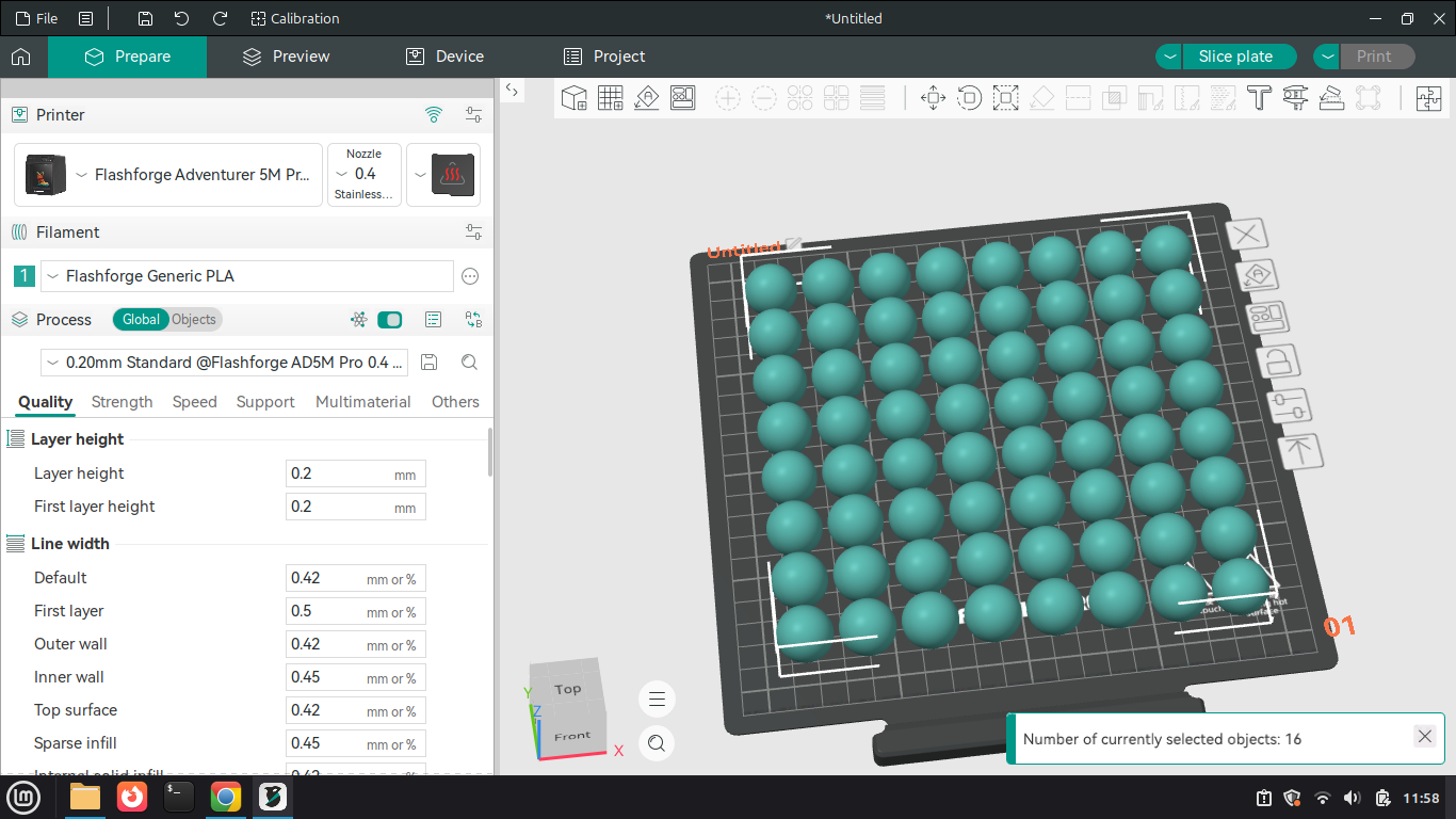 64 balls 3D model