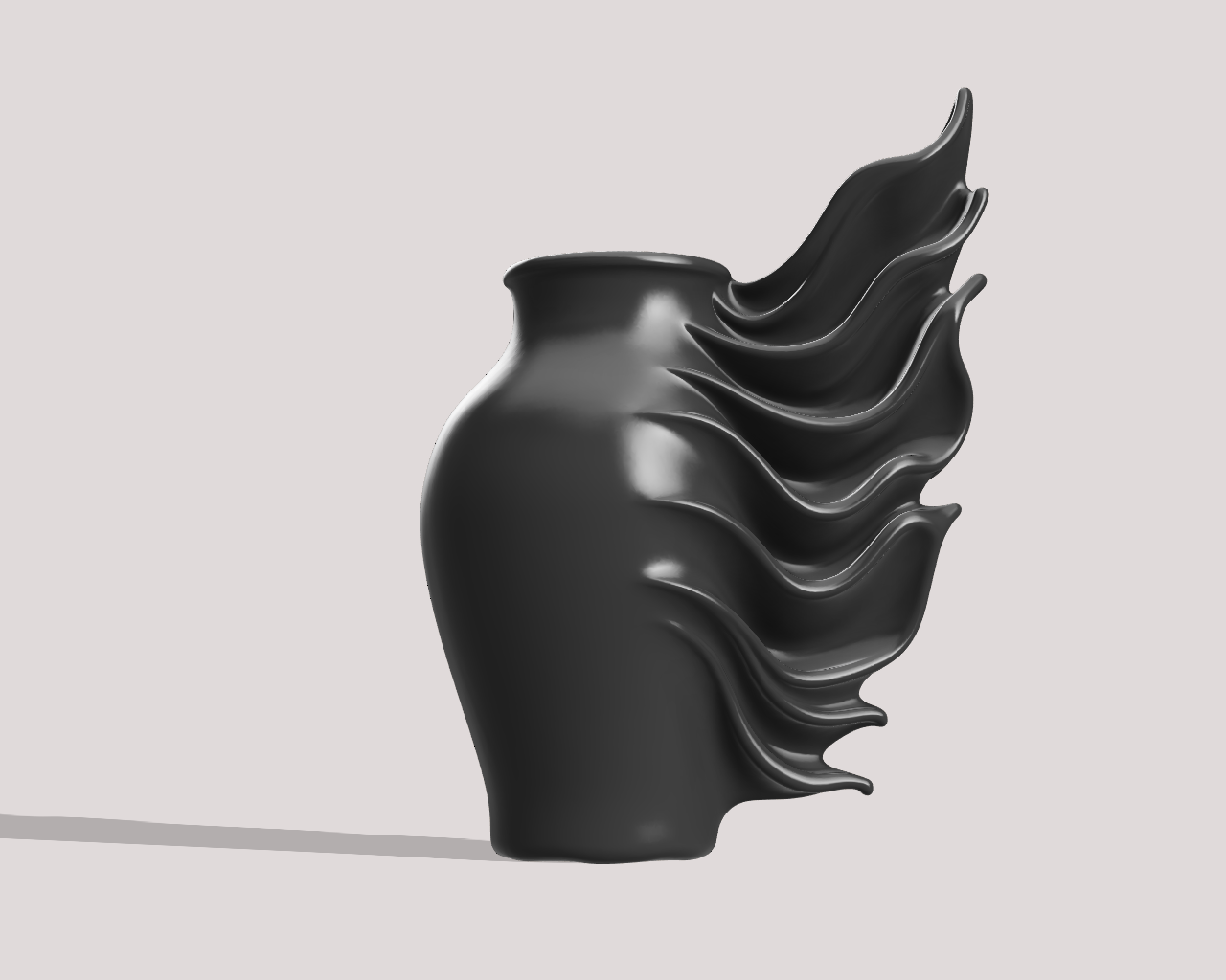 Wind-Sculpted Vase