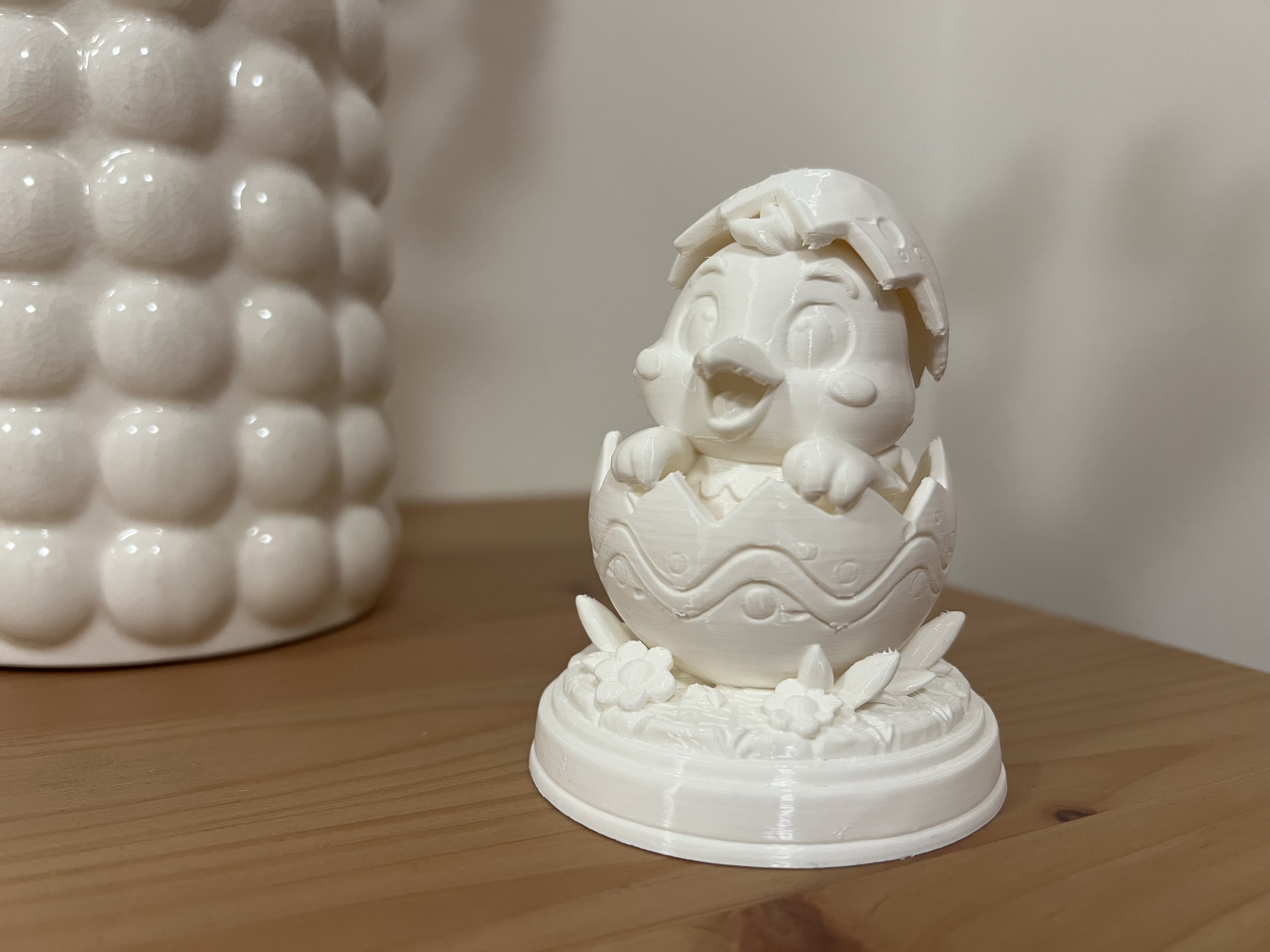 Easter chick in an egg