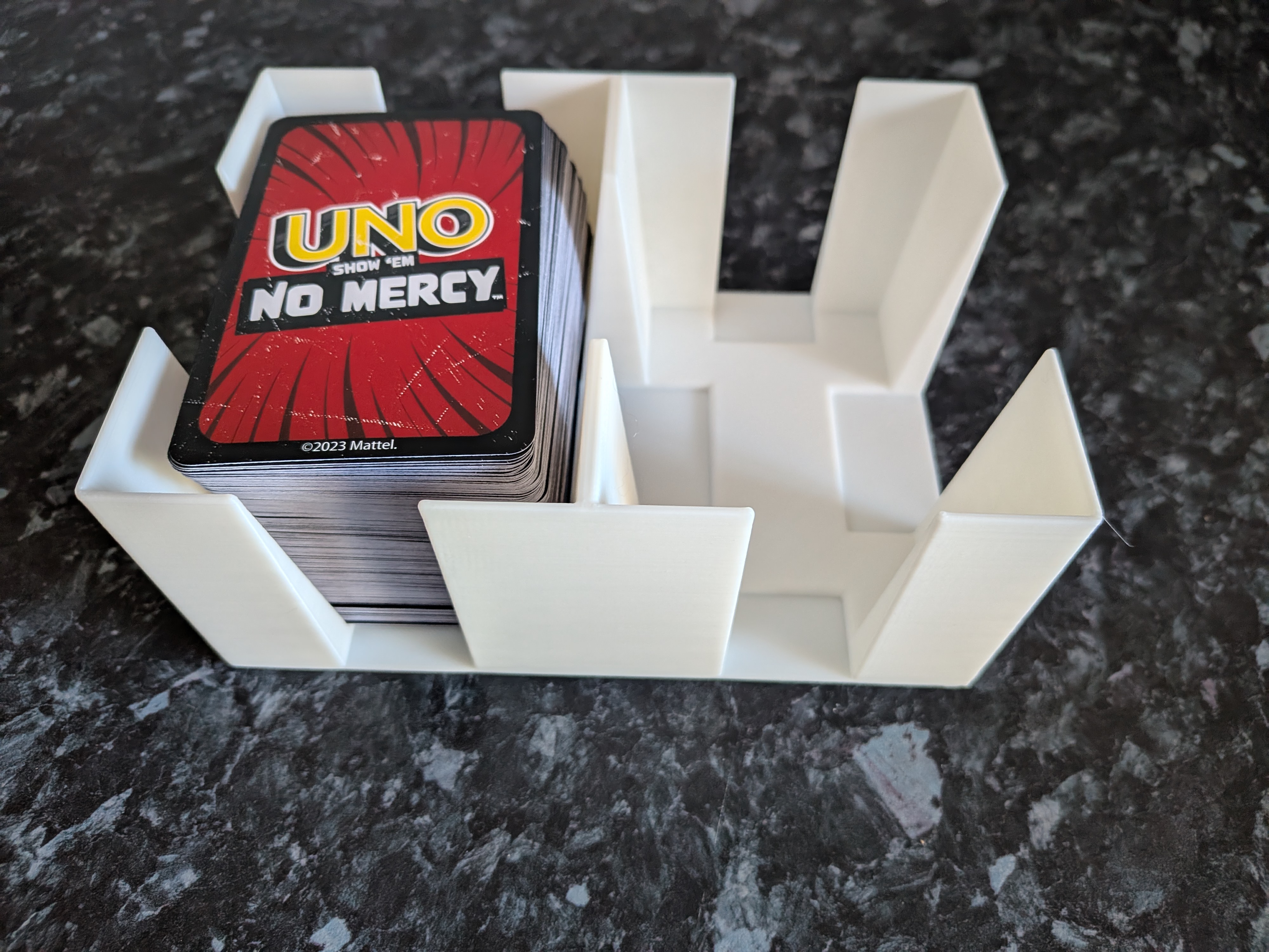 Uno No Mercy Draw & Discard Pile