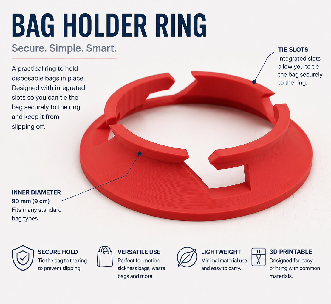 Vomit ring - Puke bag holder