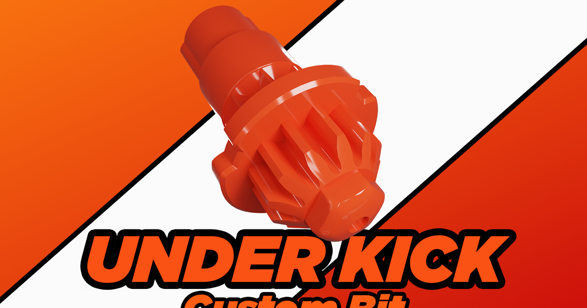 Beyblade X Custom Bit: Under Kick by Balarex Design | Download free STL ...