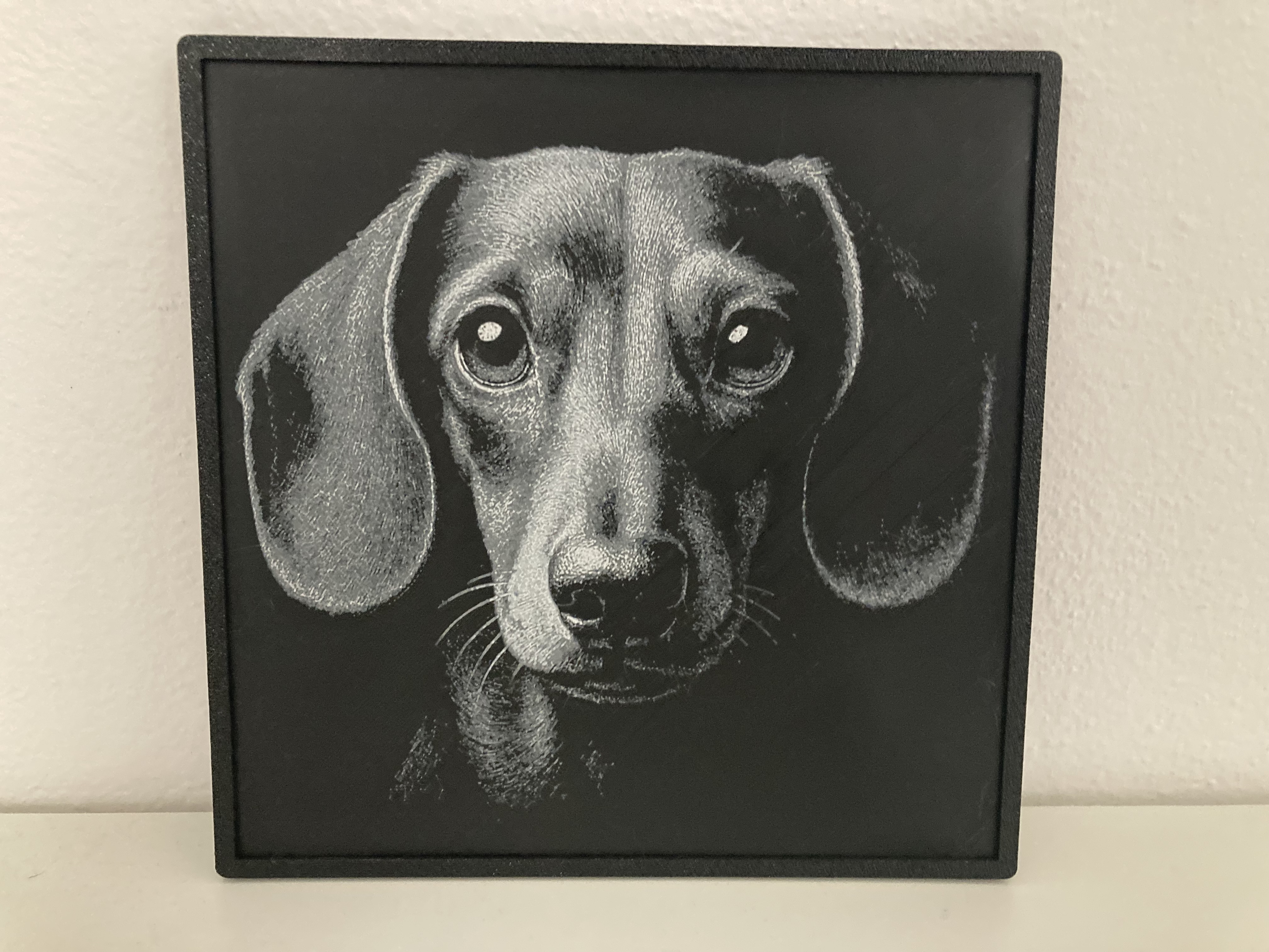 Dachshund head (anfas) - HueForge