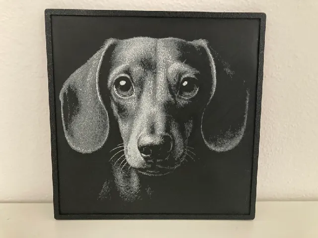 Dachshund head (anfas) - HueForge