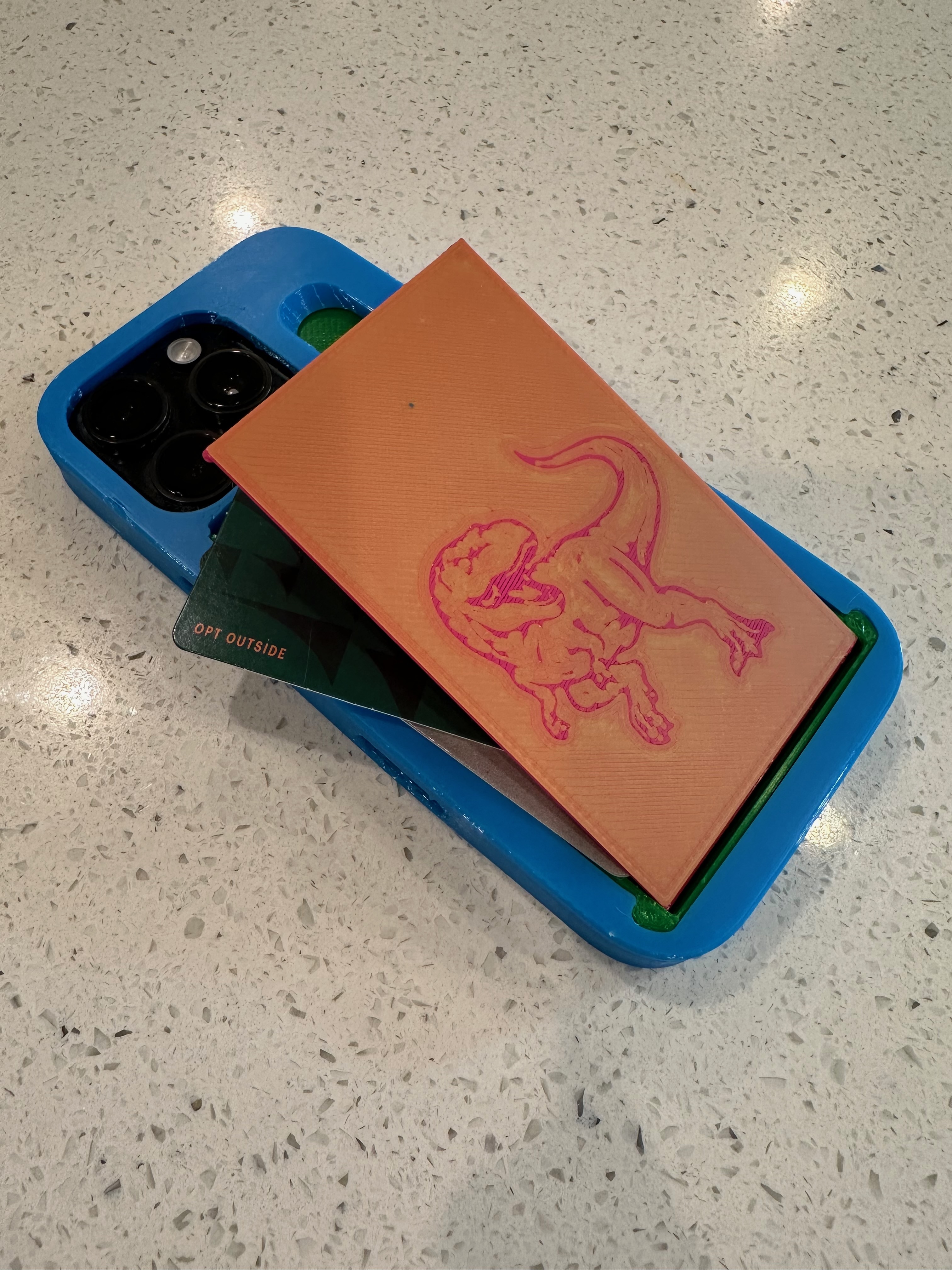 iPhone 16 pro case with 3 card wallet compartment