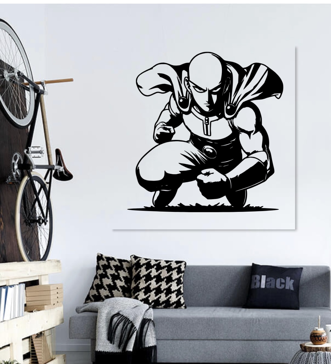One Punch Man - Saitama wall art