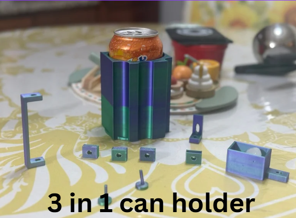 3 in 1 non-slip out can/cup holder