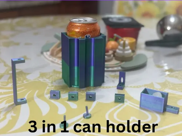 3 in 1 non-slip out can/cup holder