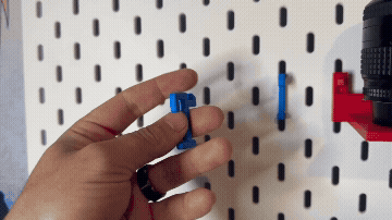 Ikea Skadis Memory Cards Sticks and Adaptors holder